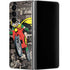 DC Comics Robin Vintage Action pose pattern Galaxy Z Fold4 5G Skin